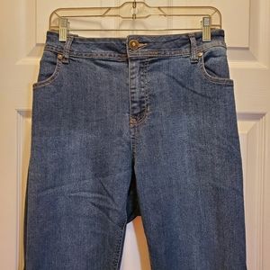 * Ashley Stewart Plus Size Denim Jeans, Sz 22 Petite